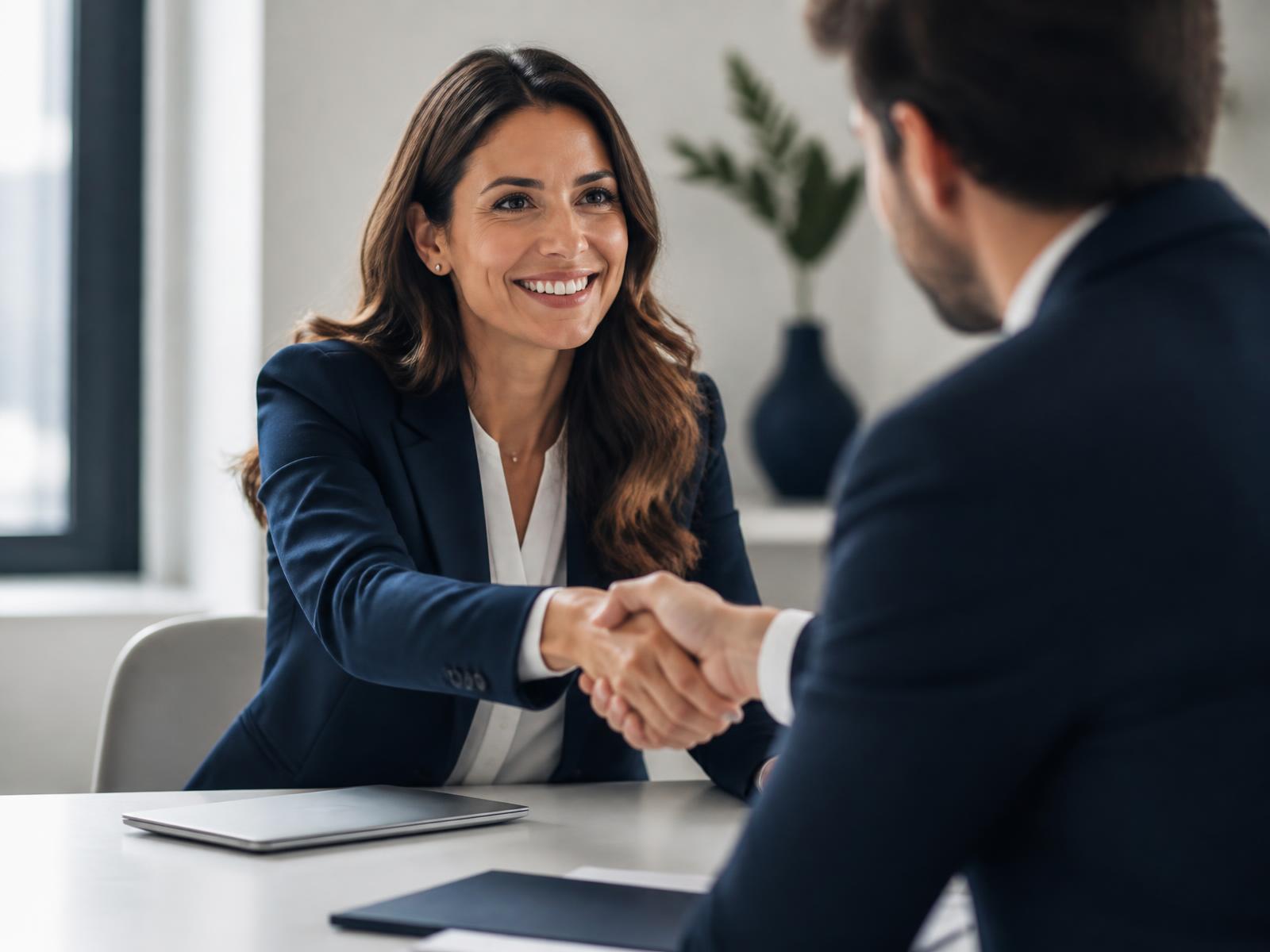 SEO Company in Ajmer — consultant welcoming a new client