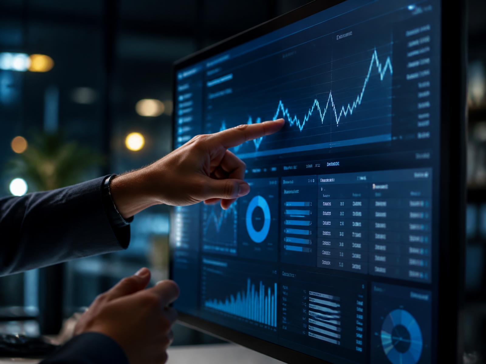 SEO Company in Ajmer — specialist reviewing a search performance dashboard