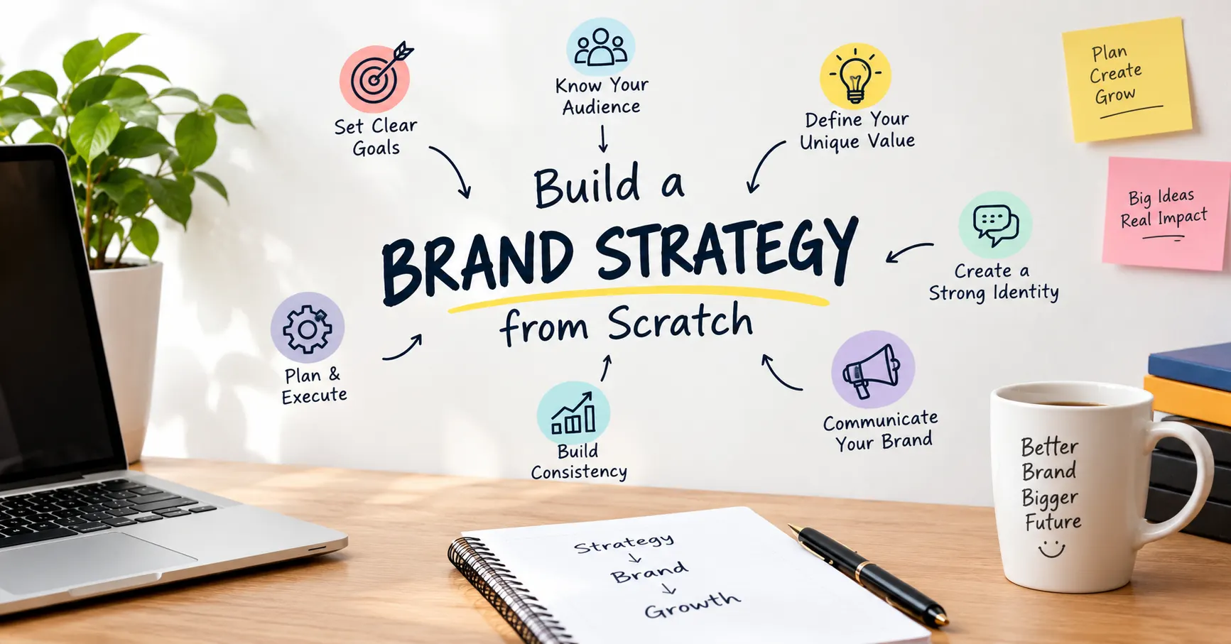 Build a Brand Strategy from Scratch with practical steps to create a strong, consistent, and memorable brand identity today.