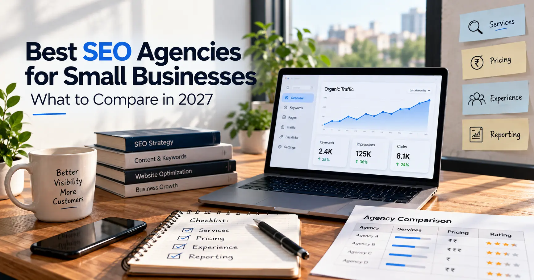 Best SEO agencies for small businesses in 2027: compare services, pricing, expertise, reviews, and reporting.