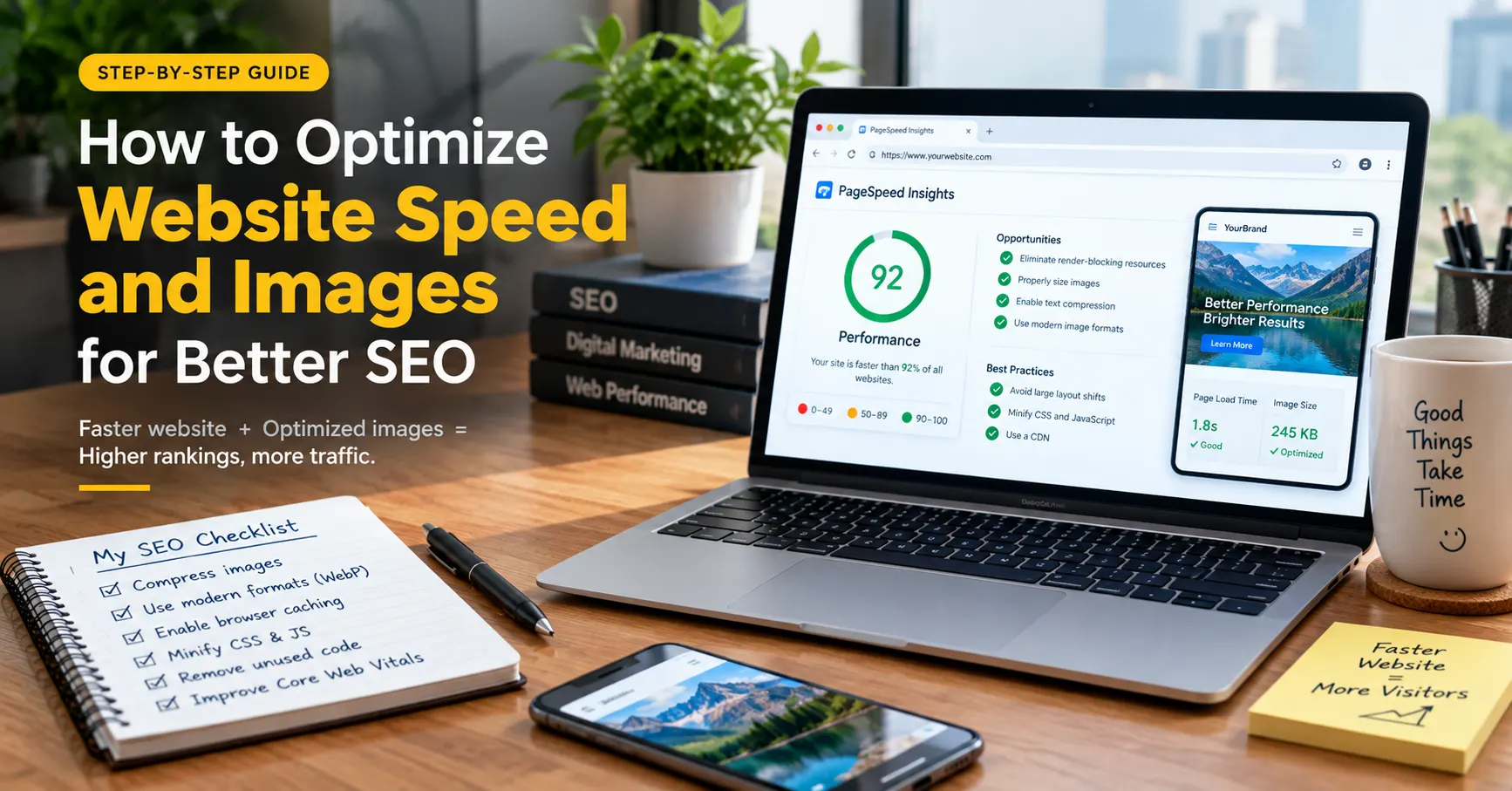 Website speed optimization and image SEO